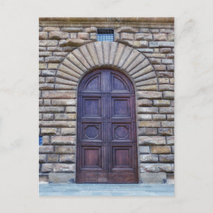 Beautiful Tuscan Door Florence Italy Postcard
