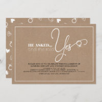 Beautiful Typography Cute Modern Engagement Party