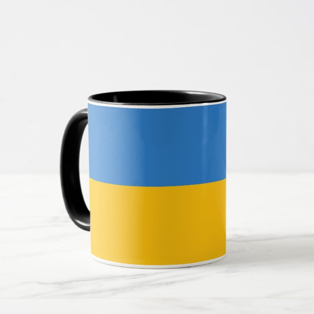 Beautiful Ukraine Flag Mug (Front Left)