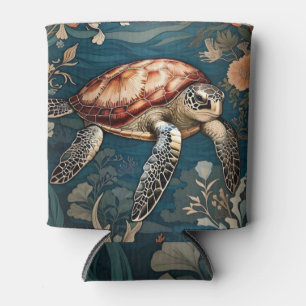 Beautiful Underwater Sea Turtle   Can Cooler