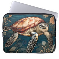 Beautiful Underwater Sea Turtle  