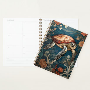 Beautiful Underwater Sea Turtle Planner
