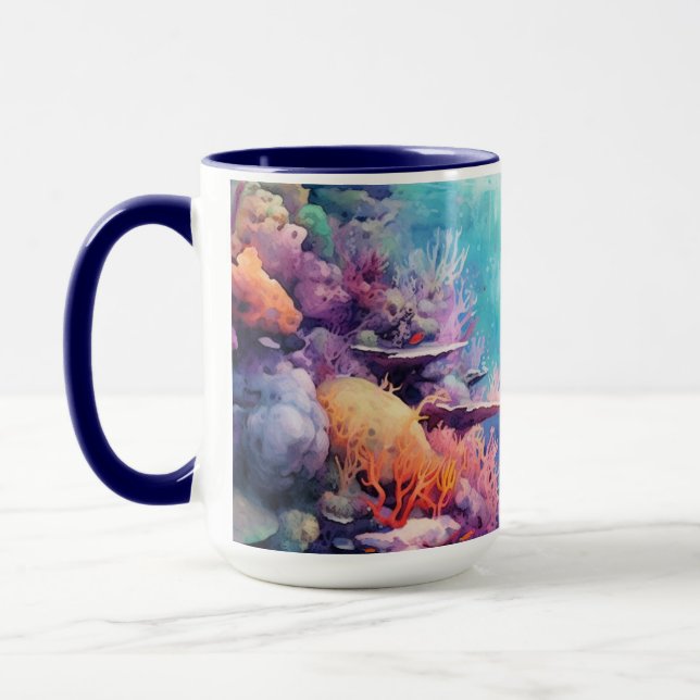 Beautiful Underwater Sea View  Mug (Left)