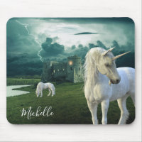 Beautiful Unicorn Castle Fantasy Personalized