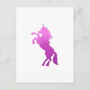 Beautiful unicorn - Choose background colour Postcard