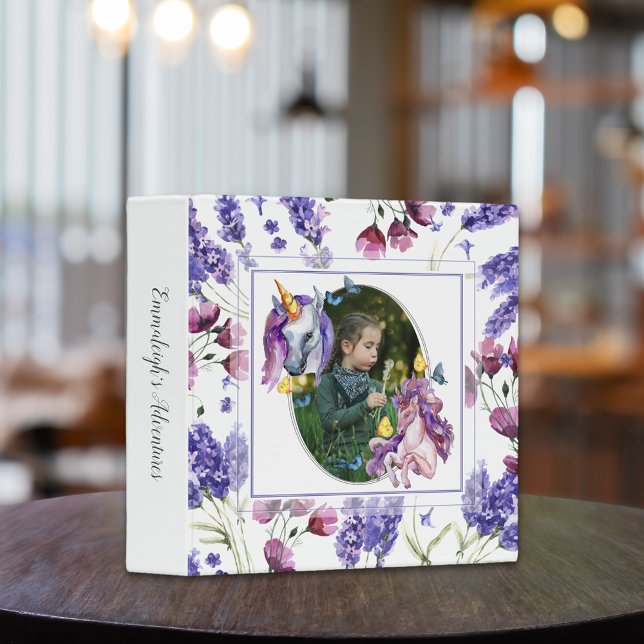 Beautiful Unicorn Floral Scrapbook Album Binder (Creator Uploaded)