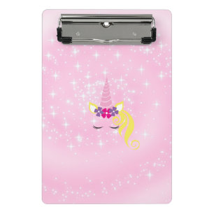 Beautiful Unicorn Mini Clipboard
