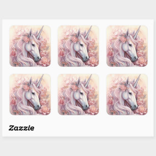 Beautiful Unicorn Square Sticker