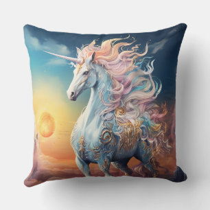 Beautiful Unicorn Throw Pillow