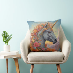 Beautiful Unicorn Throw Pillow