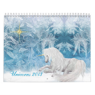 Beautiful Unicorns on Ice 2013 Calendar