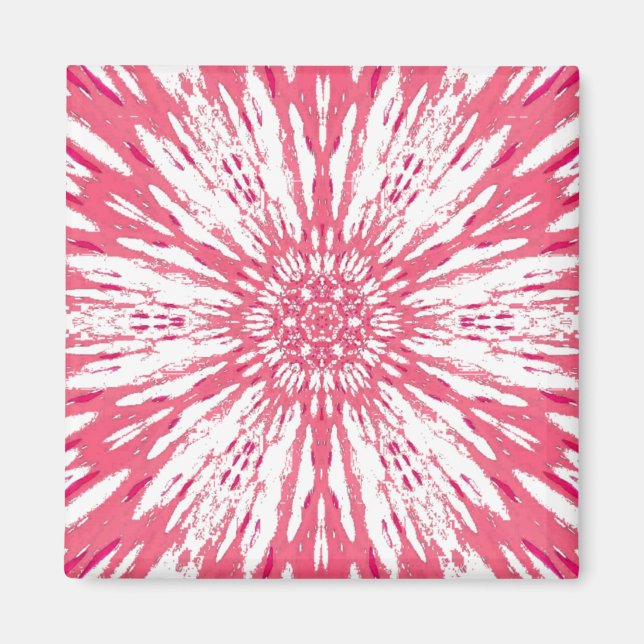Beautiful unique pink design magnet (Front)