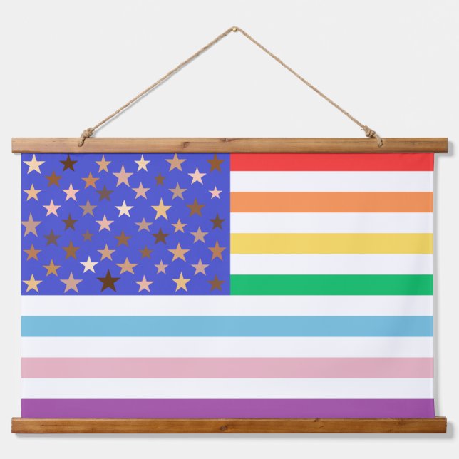 Beautiful USA Flag Hanging Tapestry (Front)
