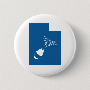Beautiful Utah 2 Inch Round Button