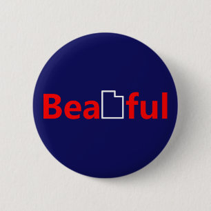 Beautiful Utah 2 Inch Round Button