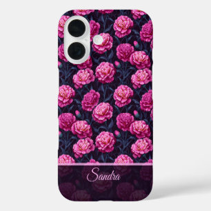 Beautiful Valentine'S Day Gift Carnation Flower iPhone 16 Case