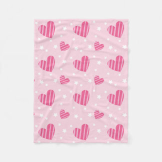 Beautiful Valentine's Heart Design  Fleece Blanket