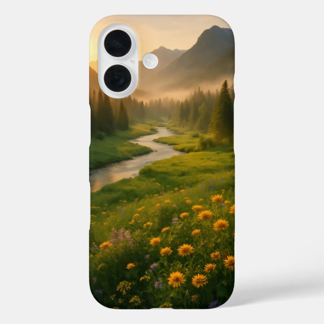 Beautiful valley at sunrise Case-Mate iPhone case (Back)