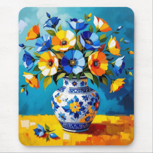 Beautiful Vase of Flowers Mouse Pad
