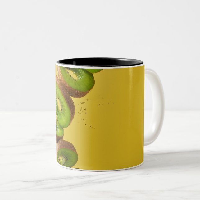 Beautiful Vegetables Two-Tone Coffee Mug (Front Right)