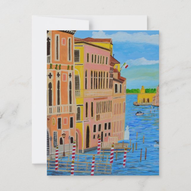Beautiful Venice invitation card   (Front)