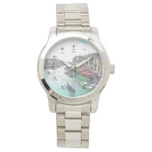 Beautiful Venice Italy with Chinese Numerals Watch