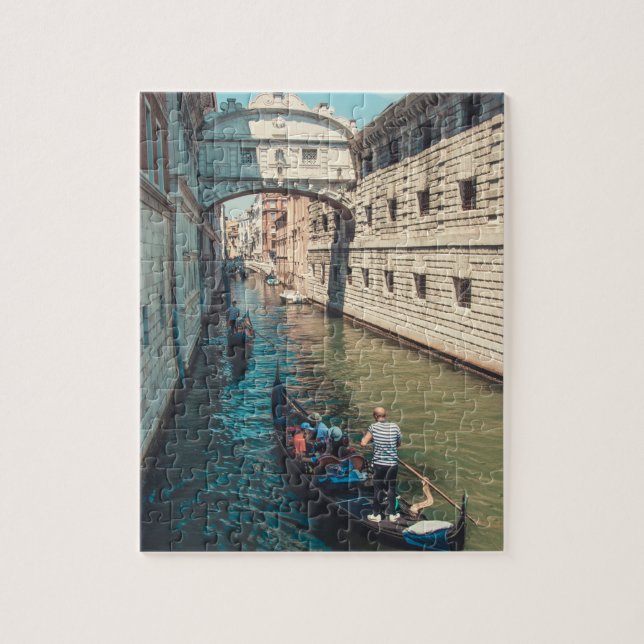 Beautiful Venice with Gondola Scene Jigsaw Puzzle (Vertical)