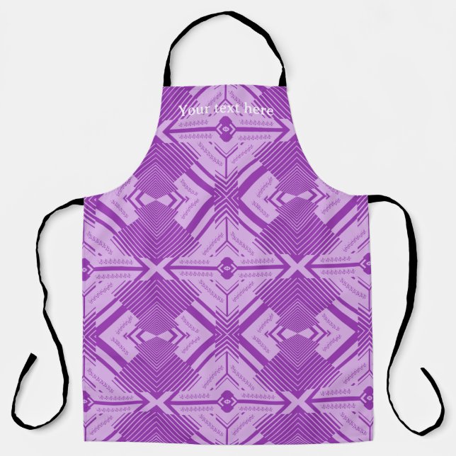 Beautiful Vibes Abstract Chevron Pattern Apron (Front)