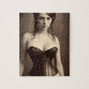 Beautiful Victorian Corset Woman Jigsaw Puzzle