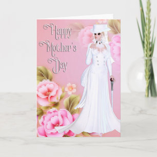 Beautiful Victorian Woman - Mother's Day Card