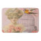 Beautiful Victorian Woman Pink Roses Bird