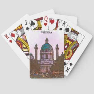 Beautiful Vienna Austria Church Architecture Playing Cards