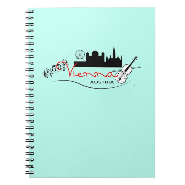 Beautiful Vienna, Austria Notebook (Front)