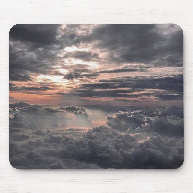 Beautiful View From Above the Clouds Mouse Pad (Front)