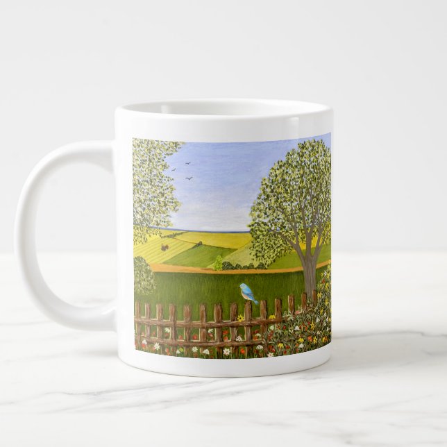 Beautiful View Jumbo Mug (Left)