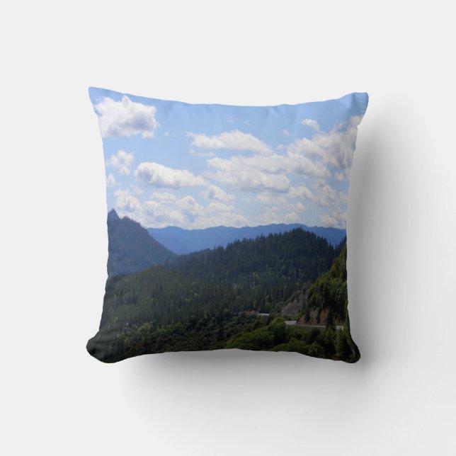 Beautiful view of the valley... throw pillow (Front)