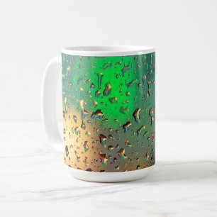 Beautiful view through rain coffee mug
