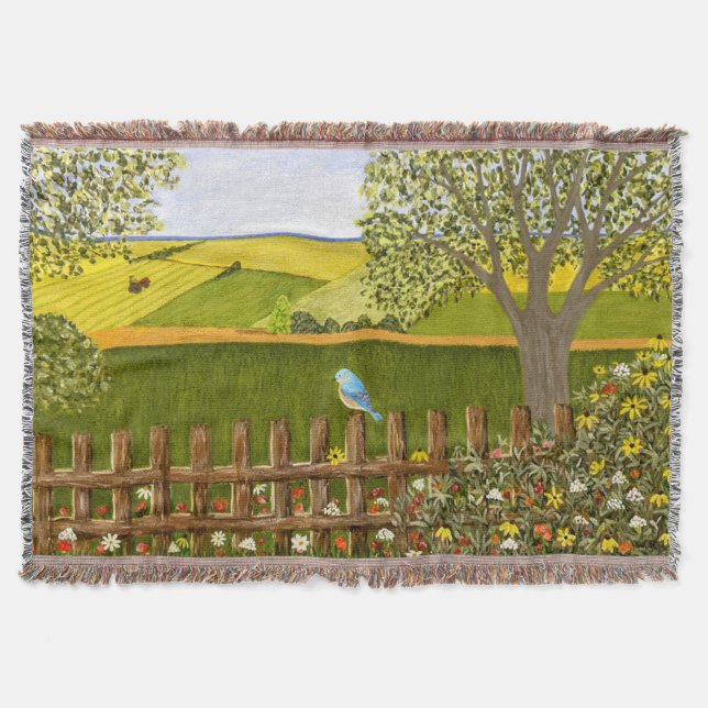 Beautiful View Throw Blanket (Front)