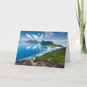 Beautiful View Top of Bohey Dulang Island Card