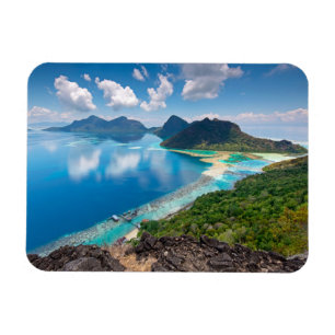 Beautiful View   Top of Bohey Dulang Island Magnet