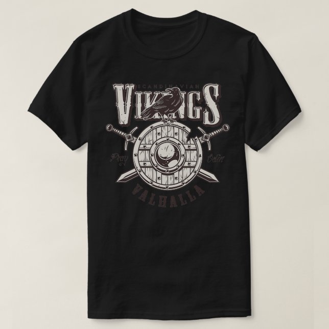 Beautiful Viking Design T-Shirt (Design Front)