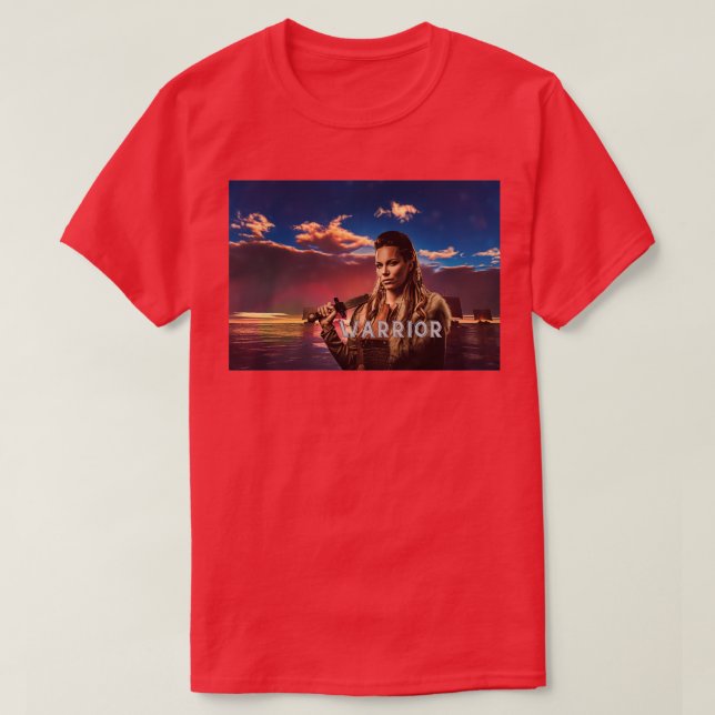 Beautiful Viking Warrior T-Shirt (Design Front)