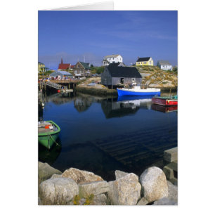 Beautiful village of Peggy's Cove with harbour