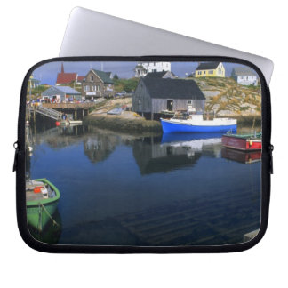 Beautiful village of Peggy's Cove with harbour Laptop Sleeve