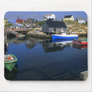 Beautiful village of Peggy's Cove with harbour Mouse Pad