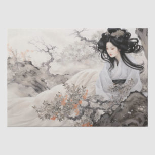 Beautiful Vintage Asian Art Inspired  Tissue Paper