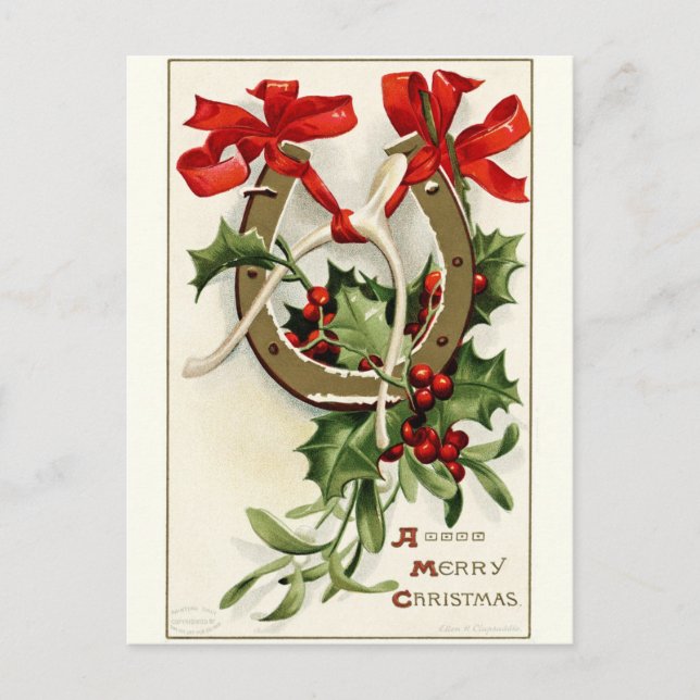 Beautiful vintage Christmas card (Front)