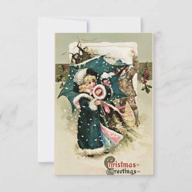 Beautiful vintage Christmas card (Front)