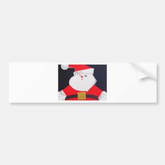 Beautiful Vintage Christmas Santa Bumper Sticker