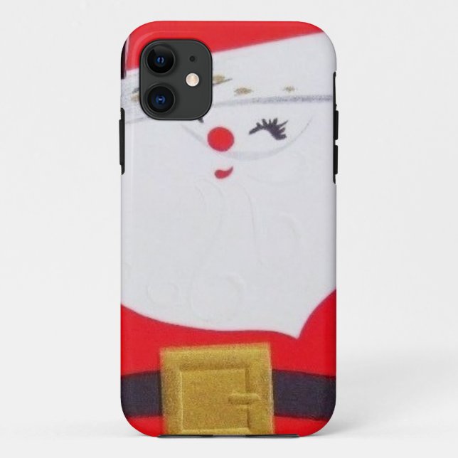 Beautiful Vintage Christmas Santa Case-Mate iPhone Case (Back)